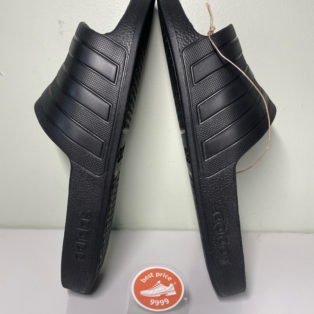 adidas - M6/W7 - M7/W8 - Adilette Aqua Slides Sandals Black F35550 - New - Picture 5 of 10